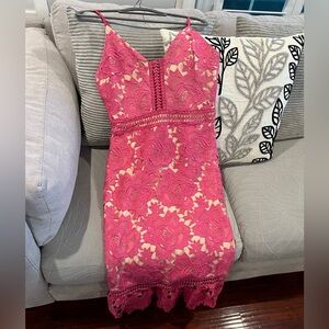 Gianni Bini Pink Lace Dress